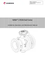 Cameron wkm 370D6 Series Installation, Operation And Maintenance Manual предпросмотр