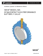 Preview for 1 page of Cameron WKM MA Installation, Operation And Maintenance Manual