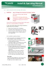 Preview for 33 page of Camfil CleanSeal V3 Installation & Operating Manual