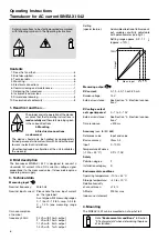 Preview for 6 page of Camille Bauer 542-41210 Operating Instructions Manual