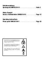 Предварительный просмотр 2 страницы Camille Bauer Gossen MetraWatt SINEAX B 811 Operating Instructions Manual