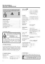 Preview for 2 page of Camille Bauer SINEAX B 840 Operating Instructions Manual