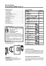 Preview for 3 page of Camille Bauer SINEAX TV 808-12 Operating Instructions Manual