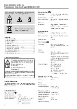 Preview for 8 page of Camille Bauer SINEAX U 539 Operating Instructions Manual