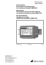 Preview for 1 page of Camille Bauer SINEAX U 554 Operating Instructions Manual