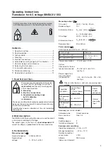 Предварительный просмотр 9 страницы Camille Bauer SINEAX U553 Operating Instructions Manual