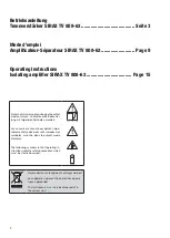 Preview for 2 page of Camille Bauer SIRAX TV 808-62 Operating Instructions Manual