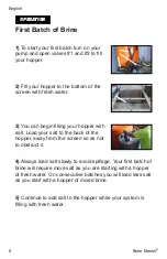 Preview for 8 page of CAMION BRINE MASTER 1600 Owner'S Manual