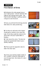 Preview for 9 page of CAMION BRINE MASTER 1600 Owner'S Manual