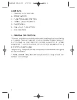 Preview for 2 page of Camlab CW6120 Instruction Manual