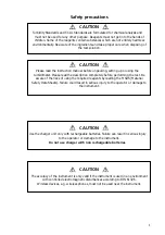 Preview for 3 page of Camlab CW8200 Manual