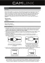 Preview for 5 page of Camlink CL-DSA2 User Manual