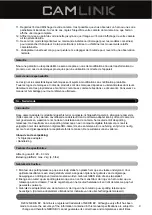 Preview for 9 page of Camlink CL-DSA2 User Manual