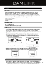 Preview for 14 page of Camlink CL-DSA2 User Manual