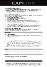 Preview for 4 page of Camlink CL-LANGHAM825 User Manual