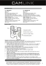 Preview for 14 page of Camlink CL-LANGHAM825 User Manual