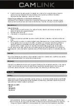 Preview for 15 page of Camlink CL-LANGHAM825 User Manual