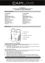 Preview for 18 page of Camlink CL-OAKHAM842 User Manual