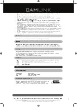 Preview for 10 page of Camlink CL-STUDIO20 User Manual