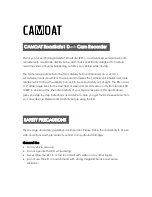 Preview for 1 page of CAMOAT RoadSafe1 Manual