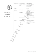 Предварительный просмотр 34 страницы Camoga C 520 Instruction Manual