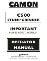 Предварительный просмотр 1 страницы Camon C500 Operator'S Manual