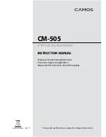 Camos CM-505 Instruction Manual preview