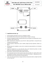 Preview for 7 page of Camozzi CX06 Series Operation And Maintenance Instruction