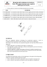 Preview for 19 page of Camozzi PRE Series Operation And Maintenance Instructions