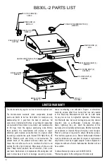 Preview for 4 page of Camp Chef BB30L Warning & Instruction Booklet