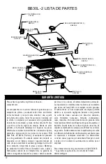 Preview for 12 page of Camp Chef BB30L Warning & Instruction Booklet