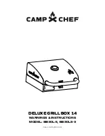 Preview for 1 page of Camp Chef DELUXE GRILL BOX 14 Warnings & Instructions