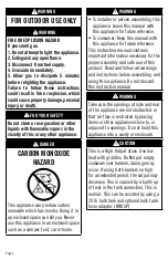 Preview for 2 page of Camp Chef Everest MSHPX Warning & Instruction Booklet