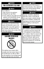 Preview for 2 page of Camp Chef FP30-2 Warning & Instruction Booklet