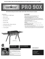 Preview for 1 page of Camp Chef PRO 90X Instruction Manual