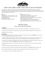 Preview for 1 page of Camp Chef SHERPA Instructions