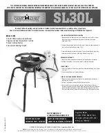 Camp Chef SL30L Instruction Manual preview