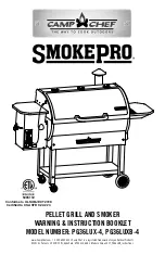 Preview for 1 page of Camp Chef SMOKEPRO PG36LUX-4 Warning & Instruction Booklet