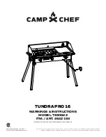 Camp Chef TUNDRA PRO 16 Instructions Manual preview