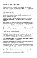 Preview for 6 page of Camp-Inn 500 Owner'S Manual