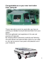 Preview for 3 page of Camp-let tent trailer User Instructions