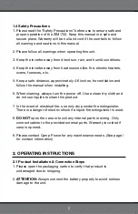 Preview for 5 page of Camp Power SIM-700 User Manual