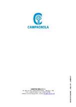 Preview for 28 page of CAMPAGNOLA CLN 0505 Use And Maintenance Manual