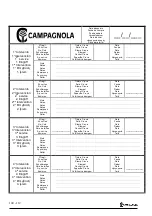 Предварительный просмотр 104 страницы CAMPAGNOLA COBRA Use And Maintenance Manual