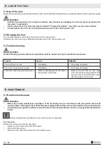 Preview for 22 page of CAMPAGNOLA ELEKTRA Use And Maintenance Manual