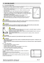 Preview for 57 page of CAMPAGNOLA LASER Use And Maintenance Manual