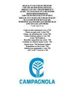 Preview for 1 page of CAMPAGNOLA Line 58 Use And Maintenance Manual