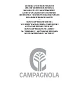 CAMPAGNOLA MC 1200 Use And Maintenance Manual preview