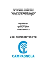 CAMPAGNOLA POWER MOTOR PRO Use And Maintenance Manual preview