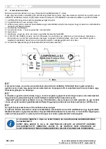 Preview for 263 page of CAMPAGNOLA SPEEDY Use And Maintenance Manual